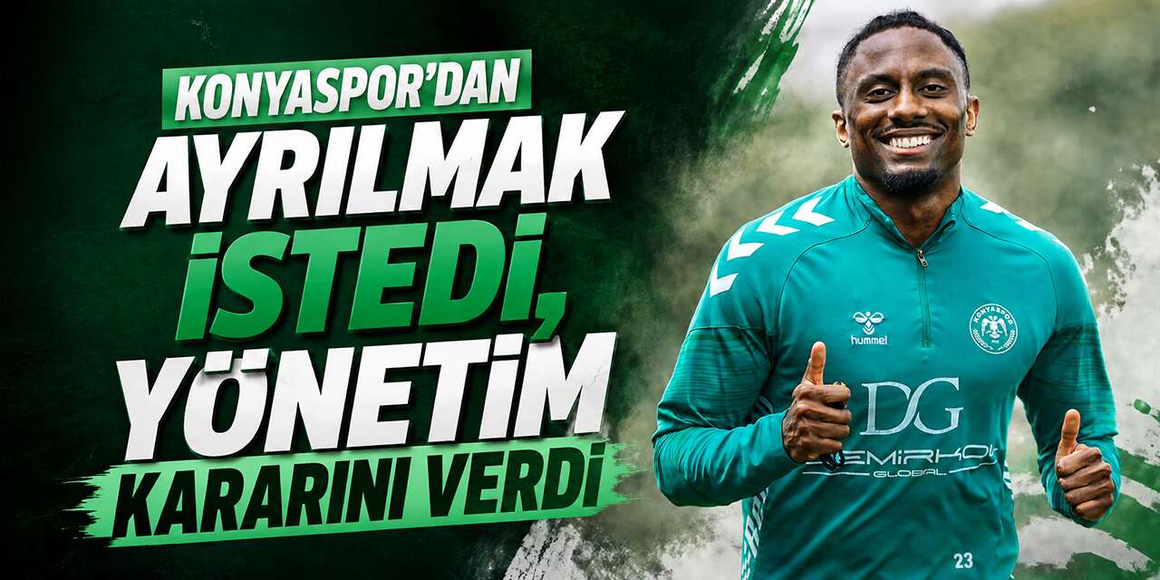 Konyaspor’da kritik gelişme! Ayrılık talebi sonrası yönetim kararını verdi