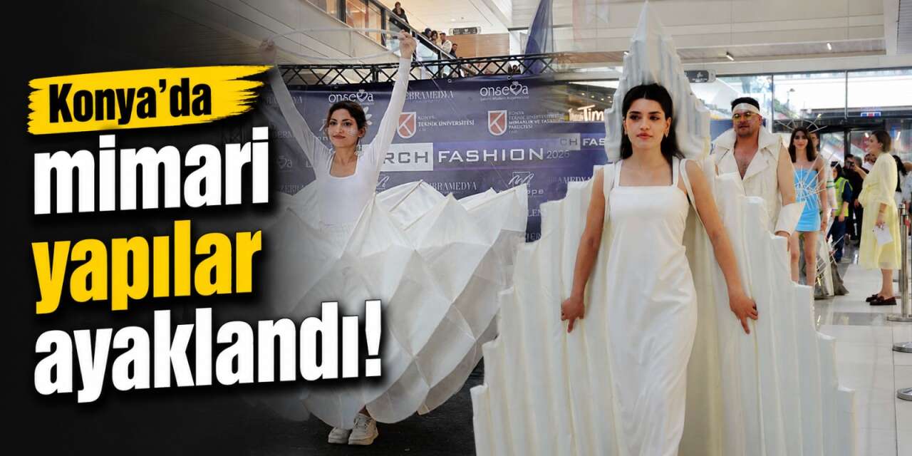 Konya’da genç mimarlar bina değil, elbise dikti