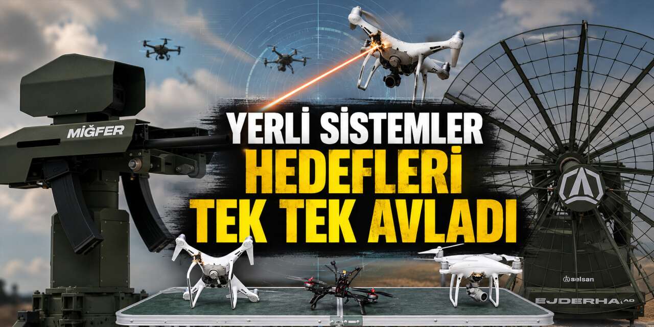 ÇELİKKUBBE gövde gösterisi yaptı! Dron sürüsüne karşı yerli kalkan devrede