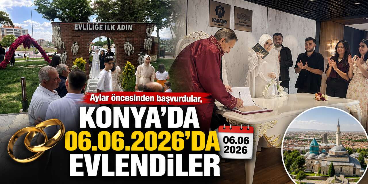 Konya’da 219 çift nikah için bugünü seçti