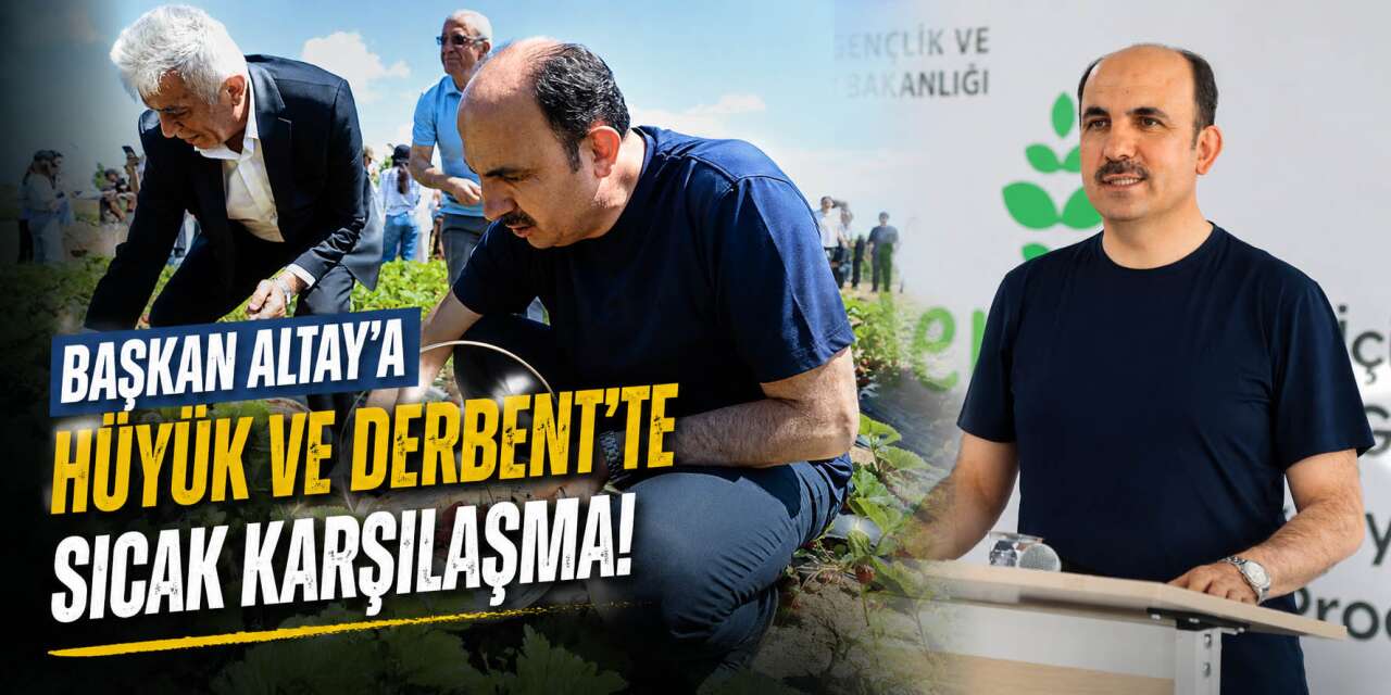 Başkan Altay iki ilçede vatandaşla buluştu! Esnafı gezdi, gençlerle çilek topladı
