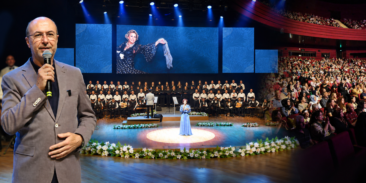 Konya’da Müzeyyen Senar rüzgarı! Unutulmaz eserler programa damga vurdu