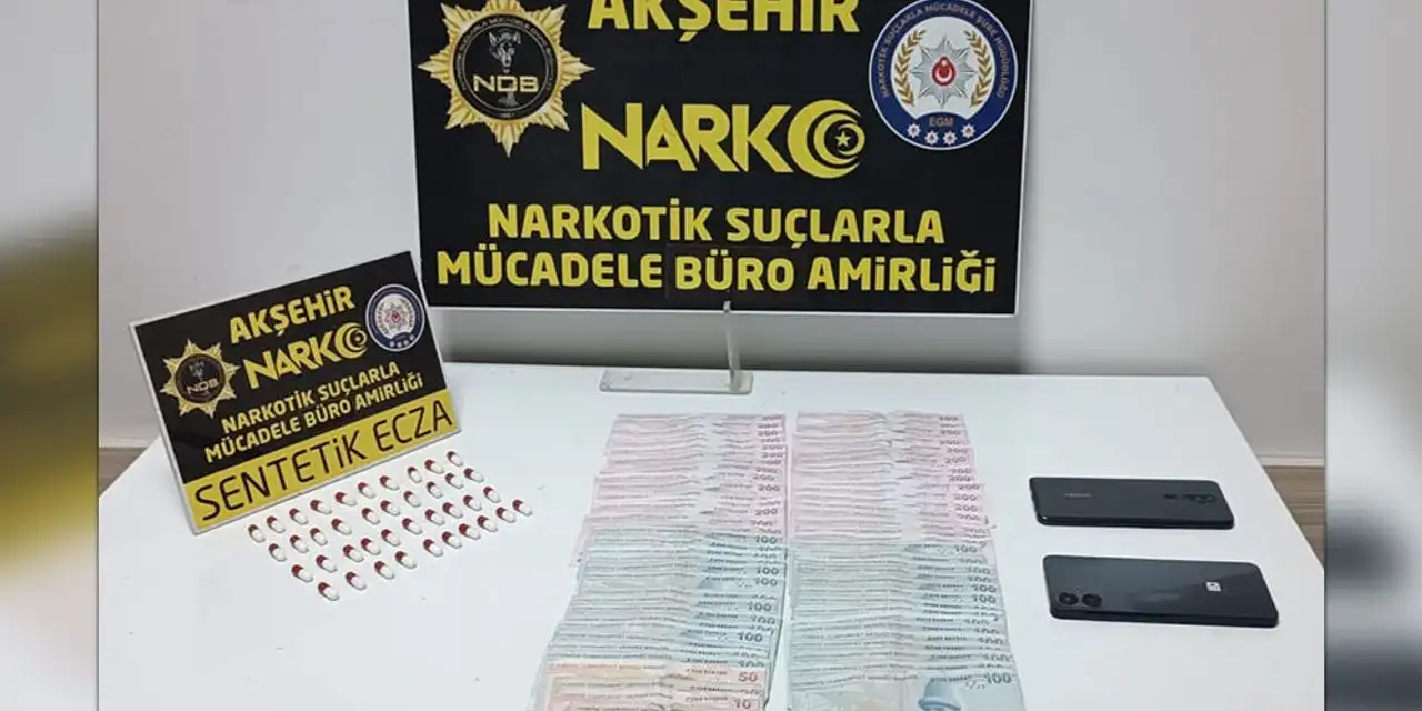 Konya’da zehir tacirleri polis engeline takıldı