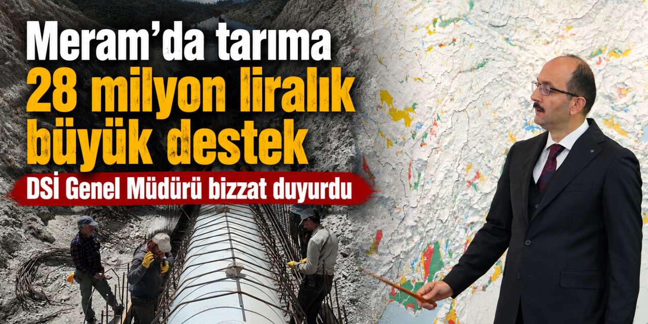 Konya’da 1880 dekar araziye can suyu geliyor