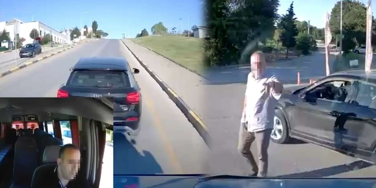 Savcı ile minibüs şoförü trafikte kavga etti, soruşturma başlatıldı! O anlar kamerada