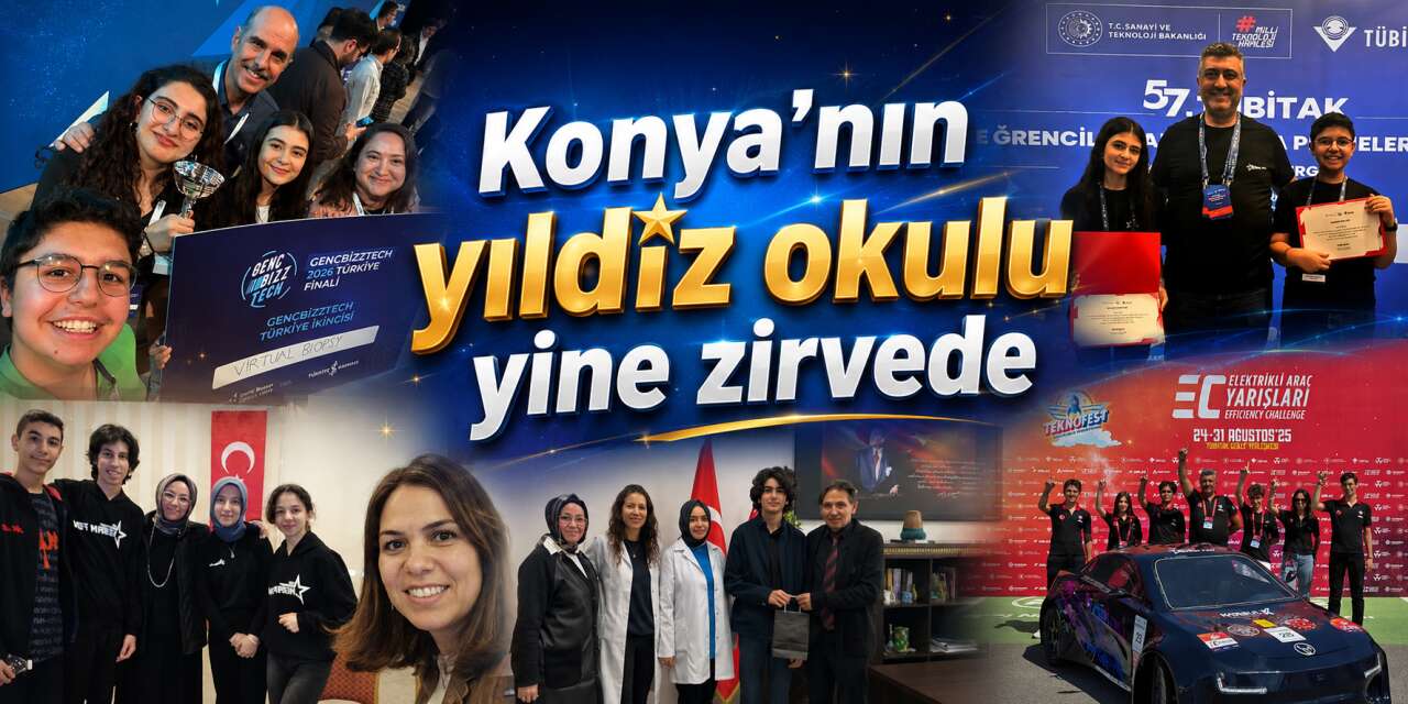 Yapay zekadan olimpiyatlara! Meram Fen Lisesi yine zirvede