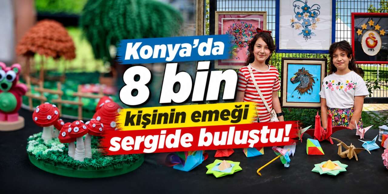 Selçuklu Sanat ve Tasarım Atölyesi’nde yıl sonu coşkusu! Konya’da emekler sergilendi