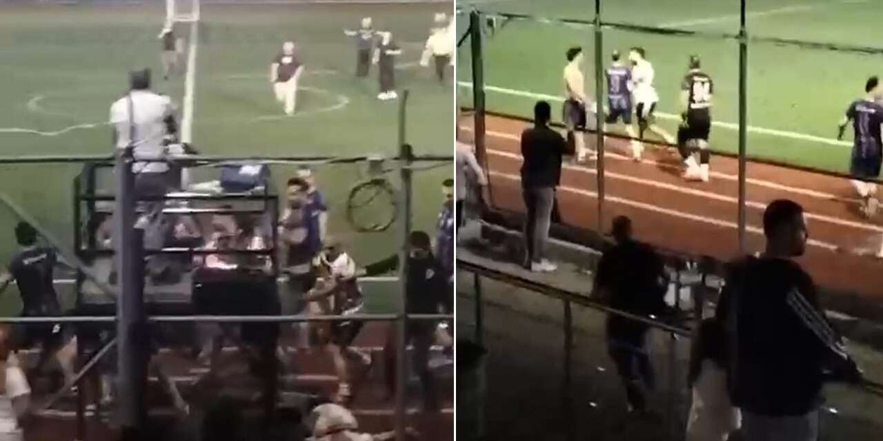 Polisler ve esnaflar tekme tokat birbirine girdi, kavgayı jandarma ayırdı