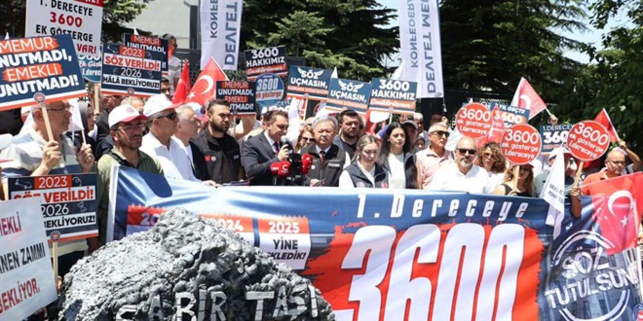 Memurlar Bakanlık önünde sabır taşını kırdı