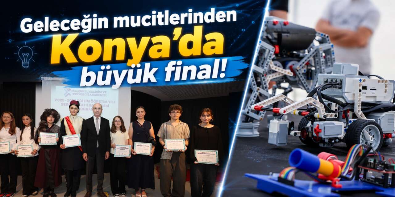 Konya’da geleceğin mucitleri sertifikalarını aldı