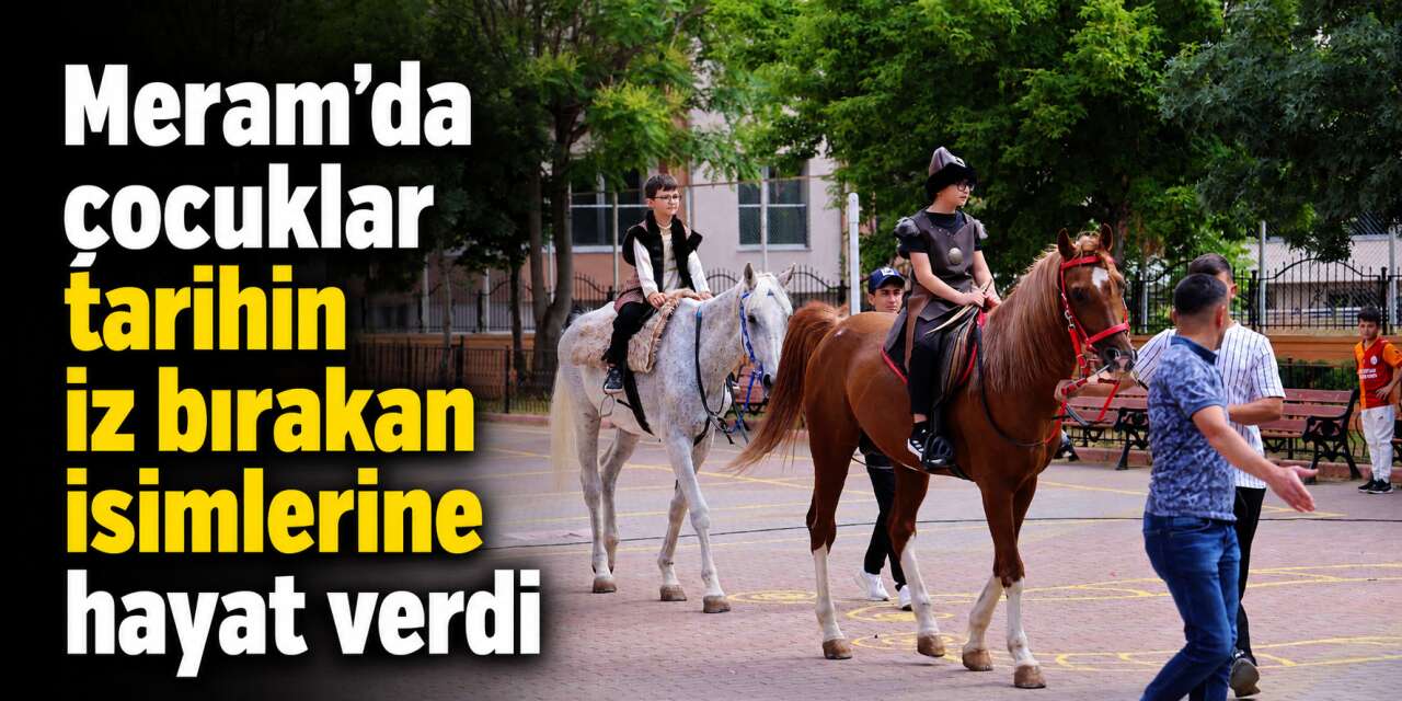 77 büyük isim, Konya Meram’da minik öğrencilerin kalemiyle hayat buldu