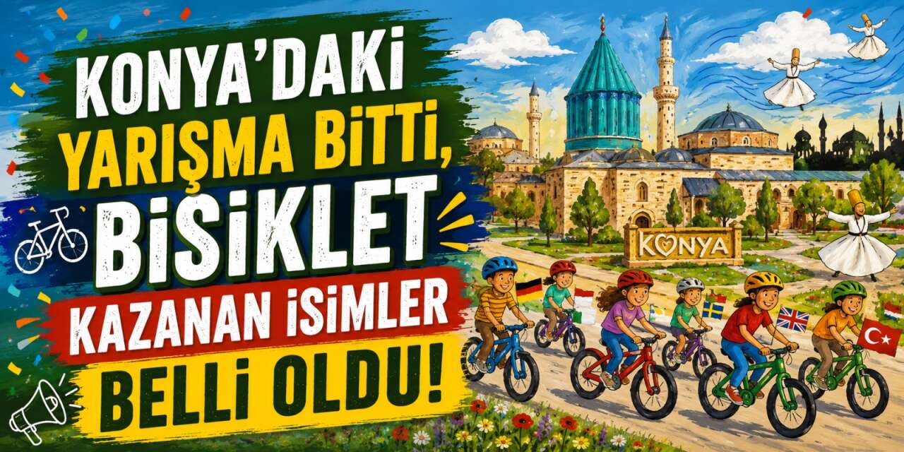 Konya’da bisikletler tuvalde yarıştı! O ilçe zirveyi kimseye kaptırmadı