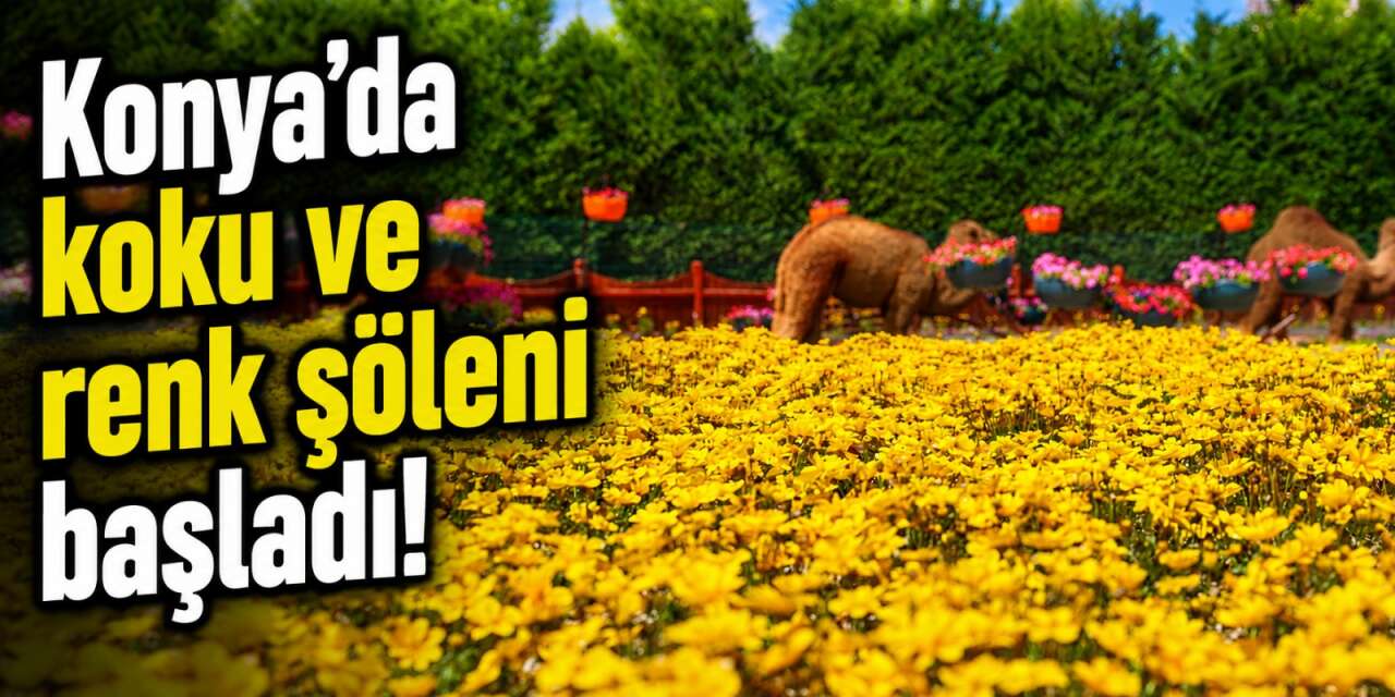 Konya’nın mis kokulu bahçesi açıldı