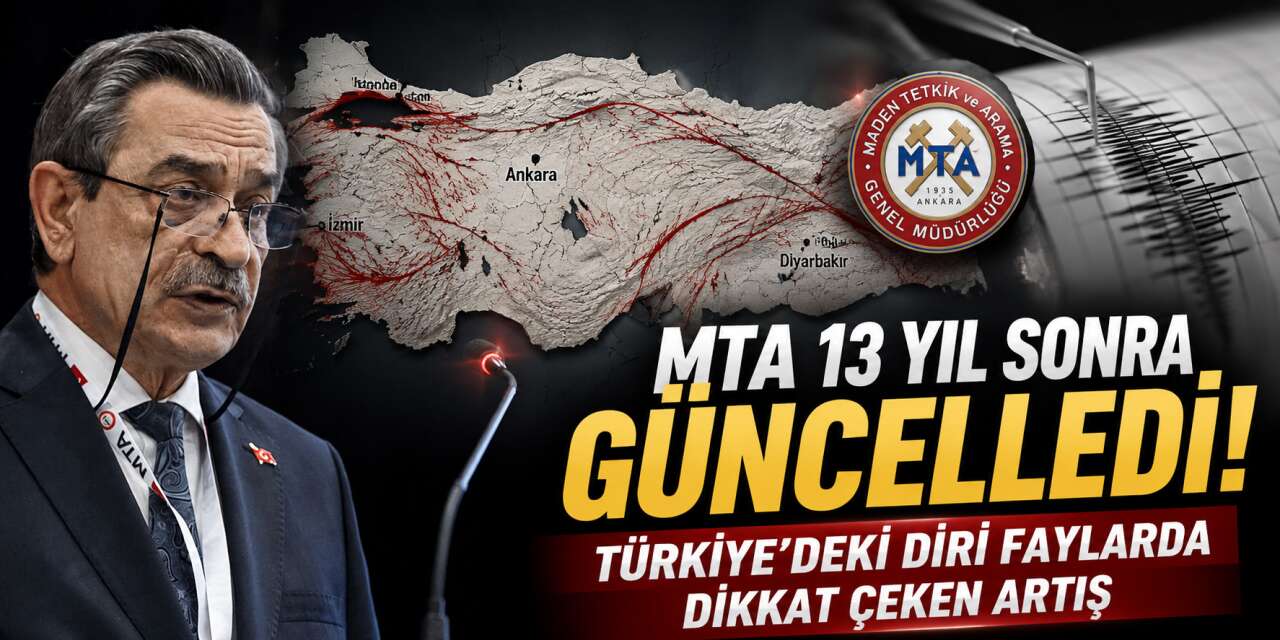 Türkiye Diri Fay Haritası - 2026 yayımlandı! 13 yılda endişe veren değişim var