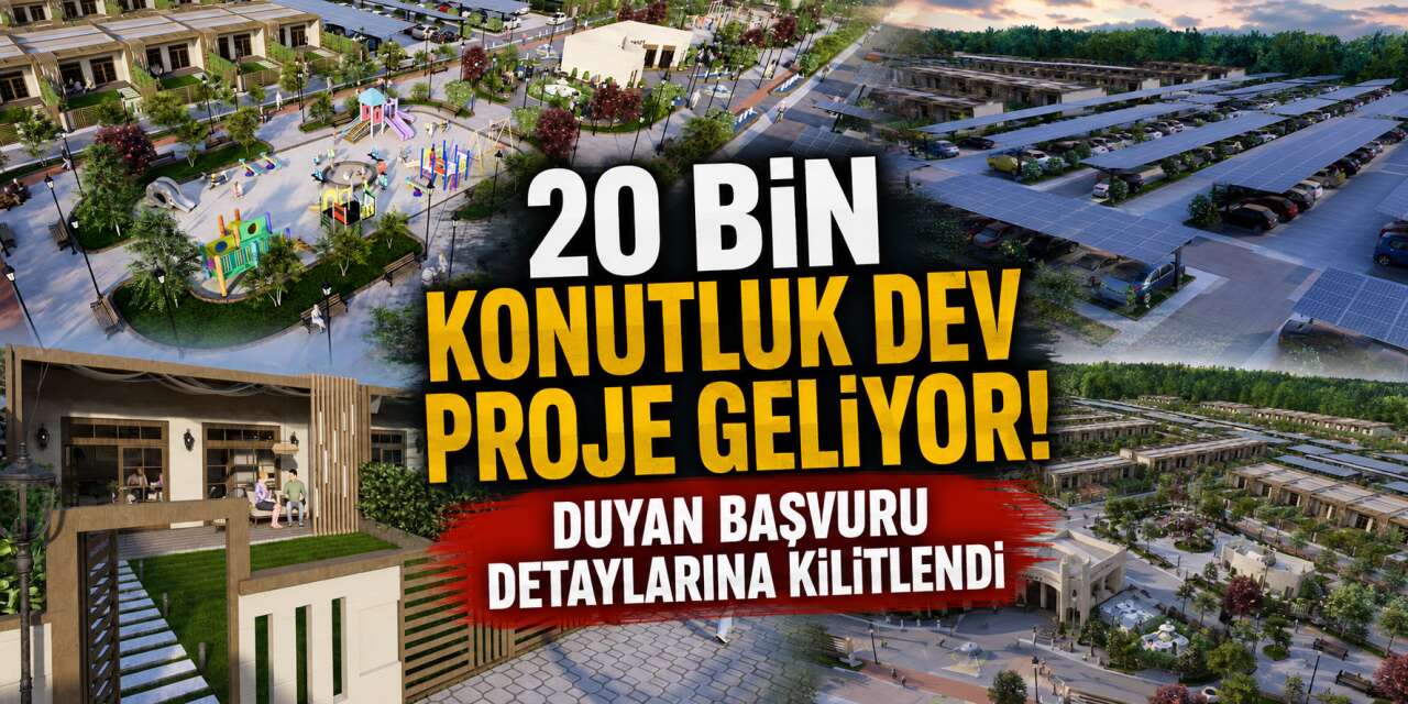 Gaziantep’ten büyükşehirlere örnek çalışma! 20 bin bahçeli ev yapacak