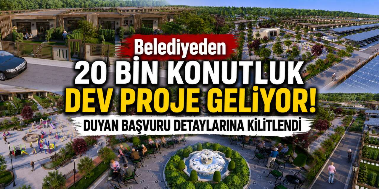 Gaziantep’ten büyükşehirlere örnek çalışma! 20 bin bahçeli ev yapacak