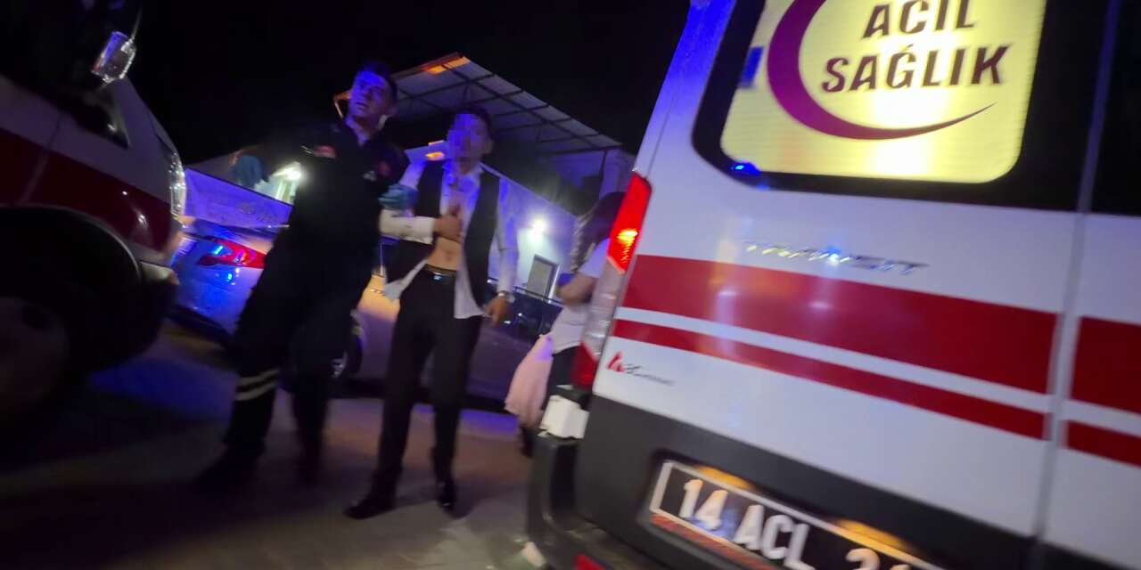 Düğünde gelin ve damat tarafı birbirine girdi! Damat dahil 3 yaralı var