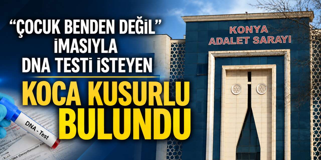 DNA testi isteyen kocaya kötü haber! Konya mahkemesi kararı bozuldu