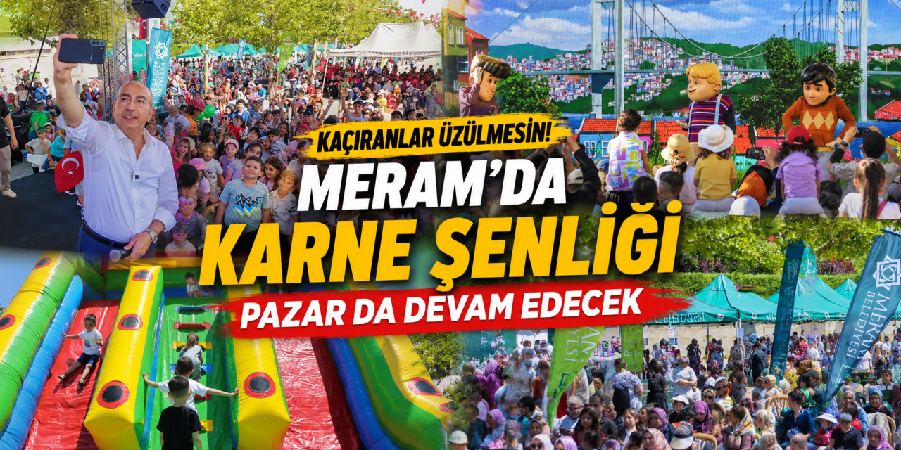 Meram'da karne coşkusu! Binlerce çocuk şenliğe akın etti