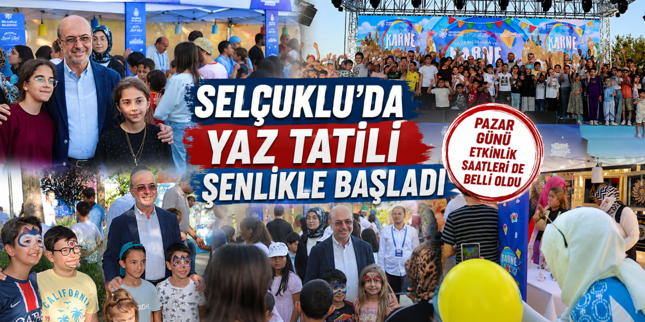 Konya’da karne alan çocuklar Kelebekler Vadisi Parkına akın etti
