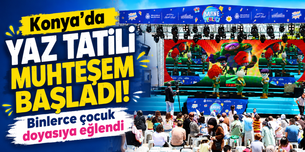 Konya'da karne sevinci şenliğe dönüştü! 198 bin kişi coşkuya ortak oldu
