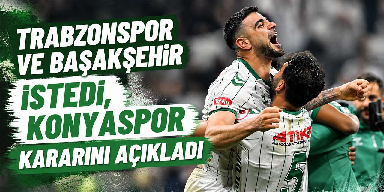 Konyaspor'dan Trabzonspor ve Başakşehir'in Adil Demirbağ teklifine cevap