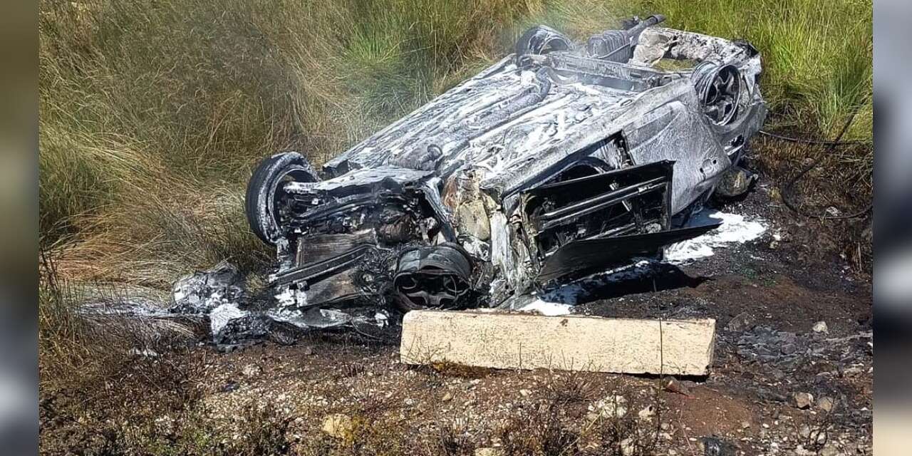 Konya plakalı otomobil takla atıp alev aldı! 1'i ağır 5 yaralı var