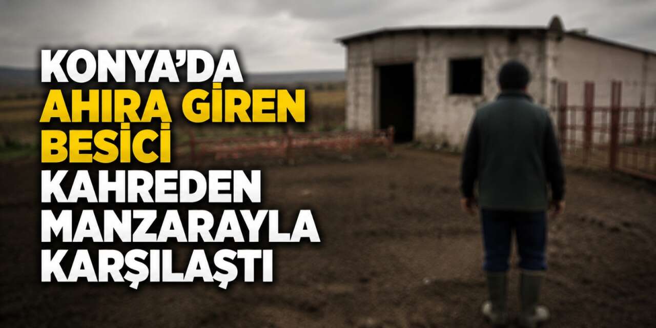 Konya’da besiciyi kahreden olay! Büyükbaş hayvanları telef oldu