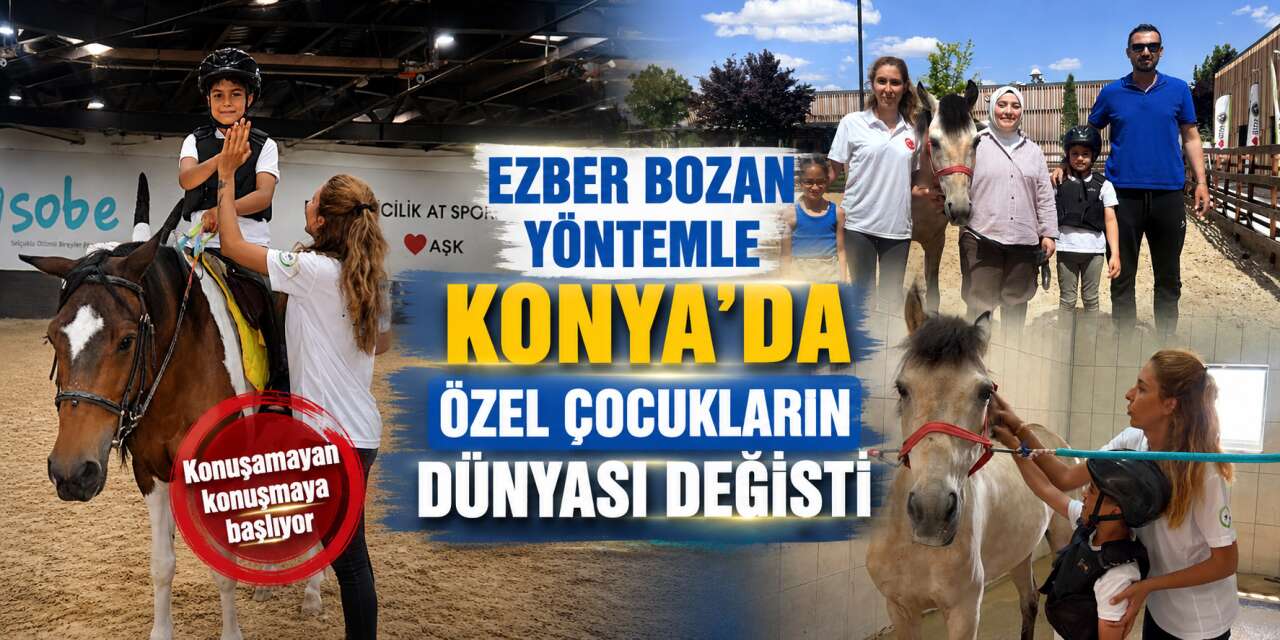 Konya’da ailelere umut olan "dört nallı" terapi