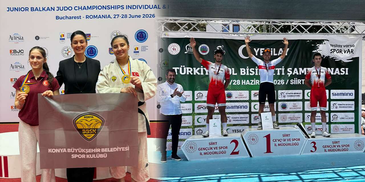 Konya’nın sporcuları gururlandırdı! 8 madalya birden