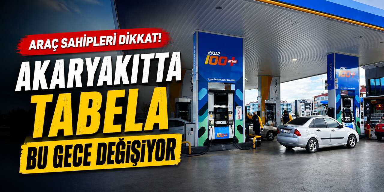 Akaryakıta bu gece yarısından itibaren zam geliyor