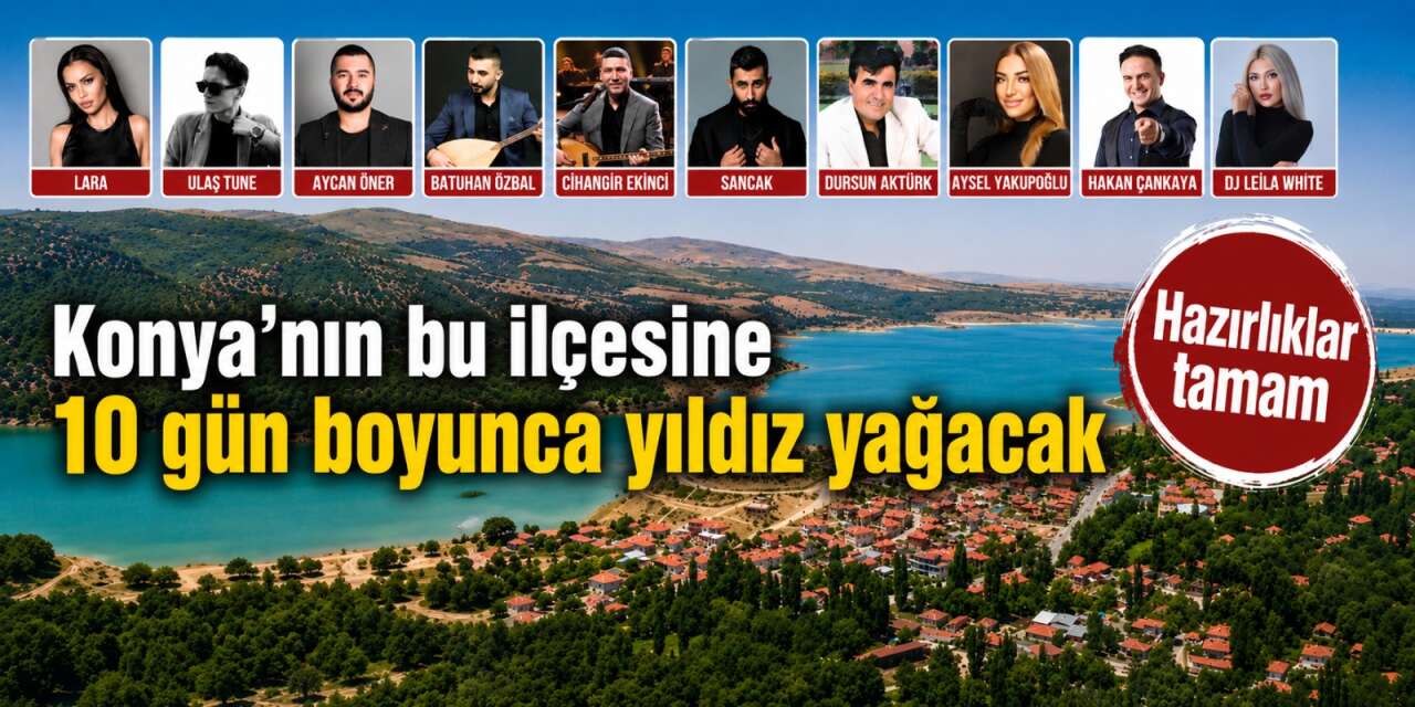 Konya Halkapınar 12. Kiraz Festivali 2026 başlıyor! Ünlü isimler gelecek