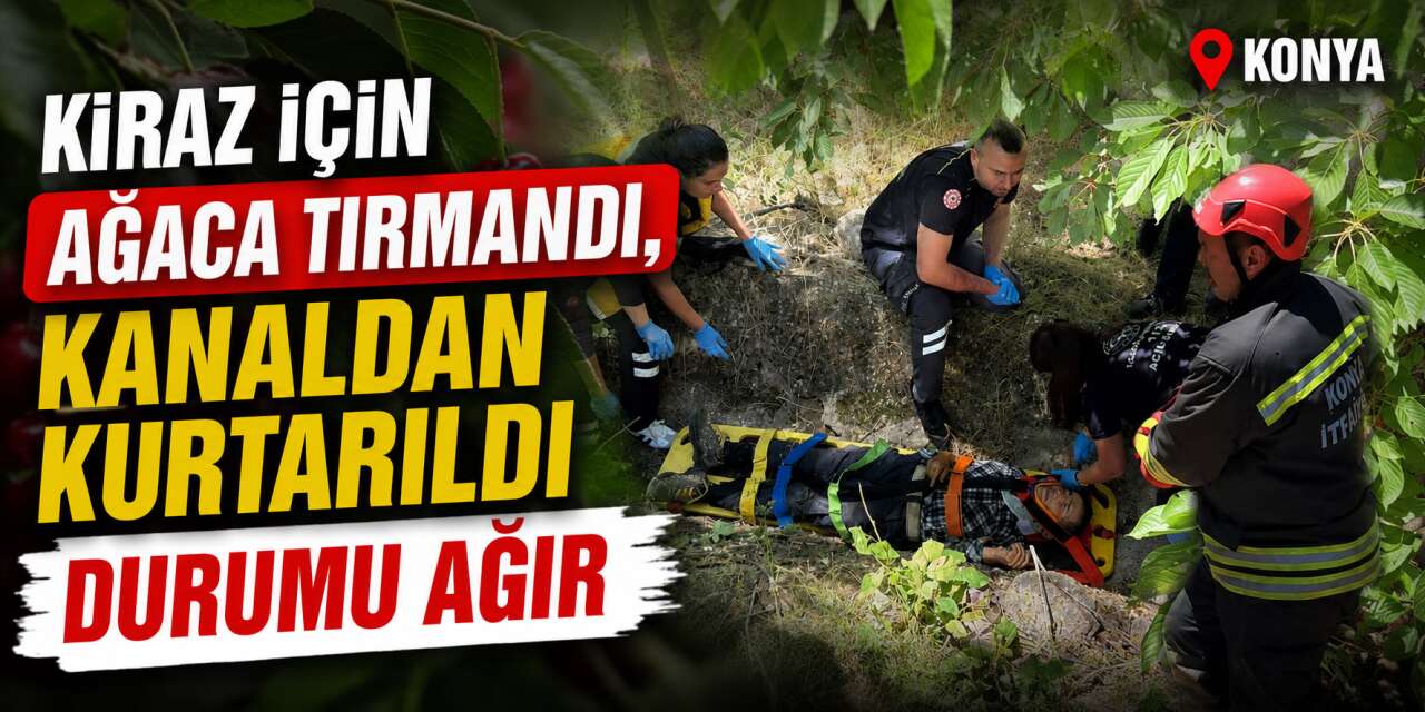Konya'da kiraz hasadı kabusa döndü! Yılmaz Boztepe yaşam savaşı veriyor