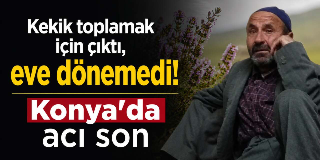 Konya'da kekik toplamaya gitmişti! Ekipler cesedini buldu