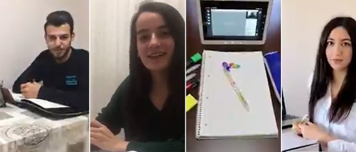 Okullarından uzaktalar ama derslerinin başındalar! NEÜ'lü gençler bu videoyu paylaştı