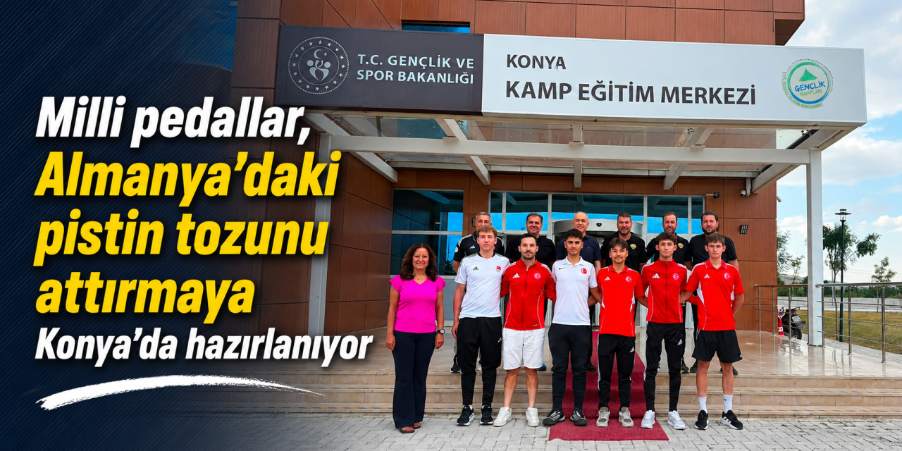 Konya Olimpik Velodromu'nda Avrupa hazırlığı! Milli pedallar pistte madalya mücadelesi verecek