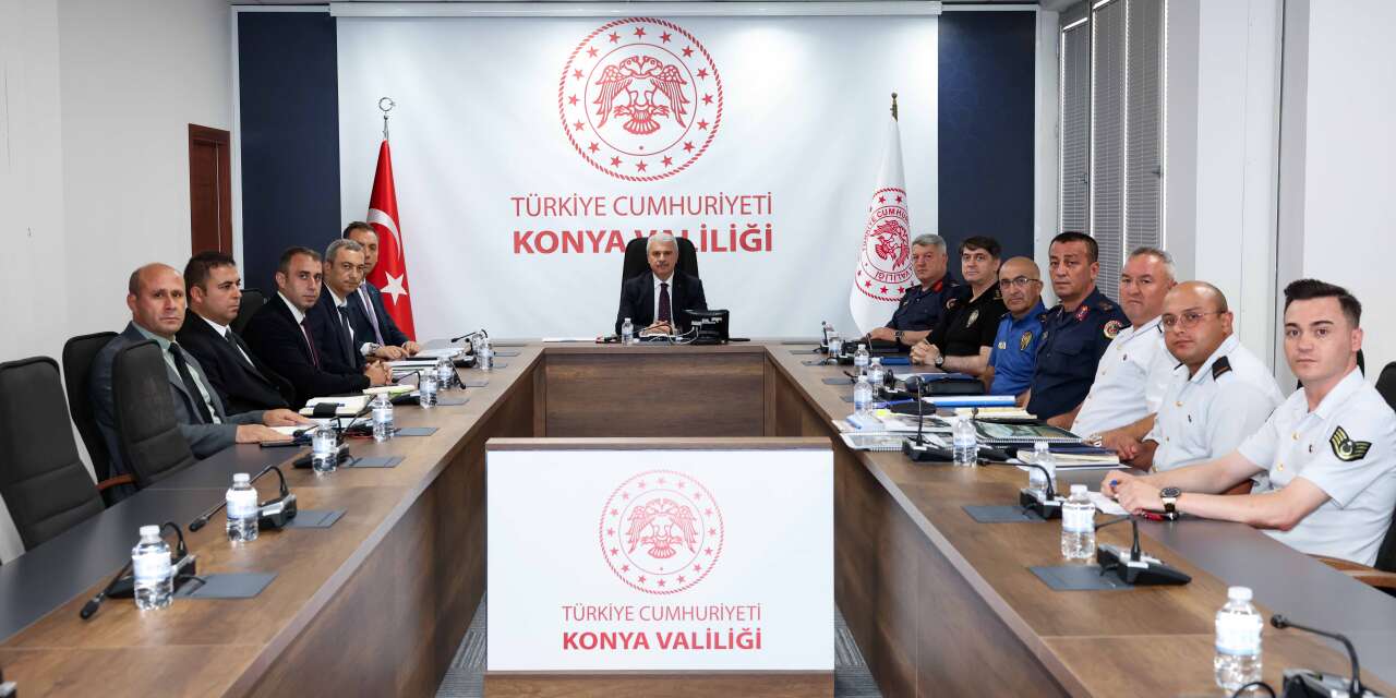Konya’da güvenlik ve altyapı yatırımları masaya yatırıldı