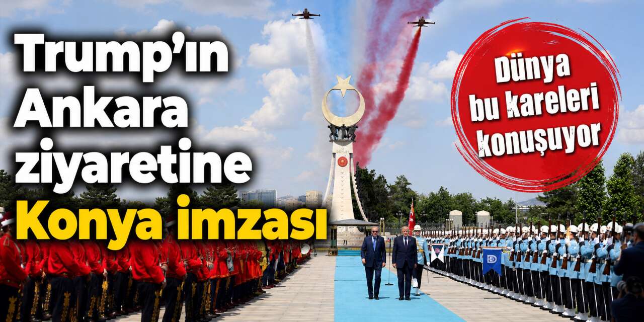 Erdoğan, Trump’ı Konya ekibi ile karşıladı! Bu kareler dünya gündeminde