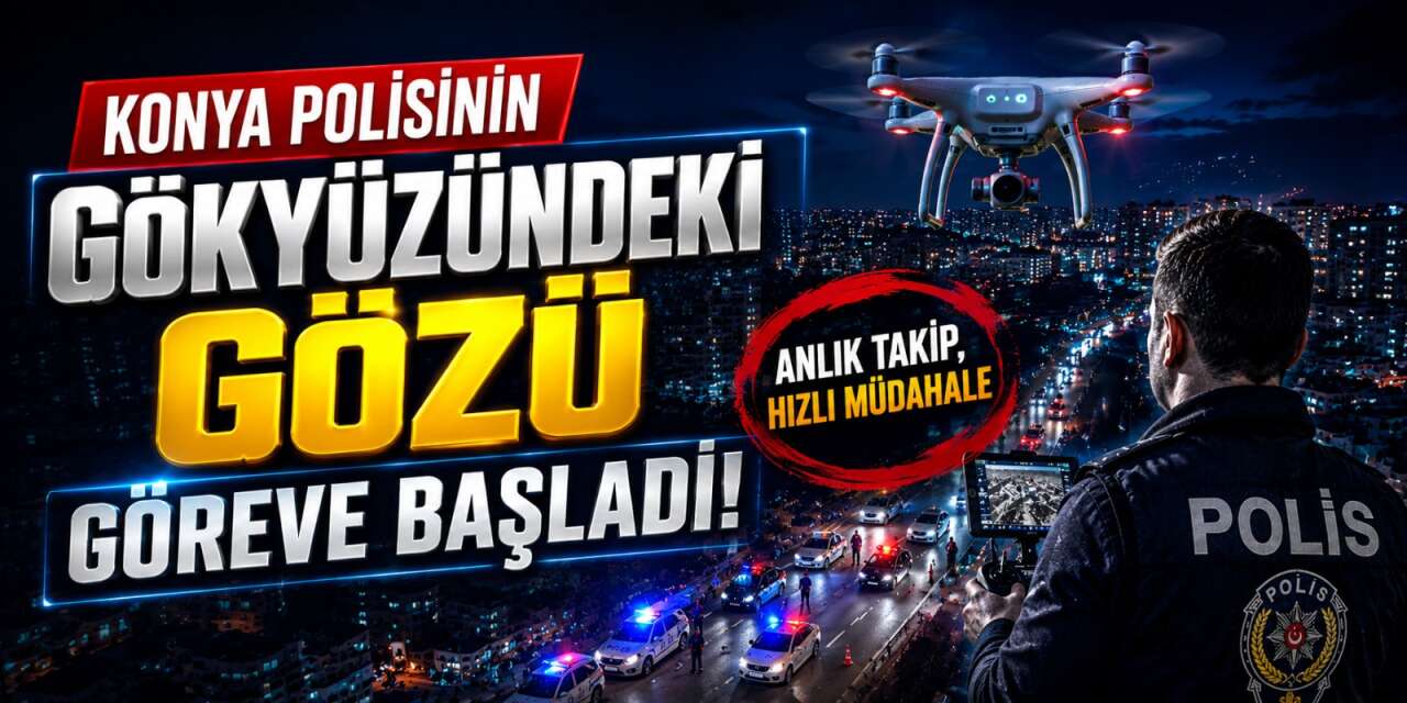 Konya Emniyetinin yeni gözü açıldı! Çember artık havadan daralıyor