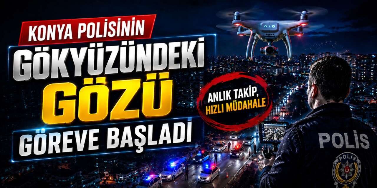 Konya Emniyetinin yeni gözü açıldı! Çember artık havadan daralıyor