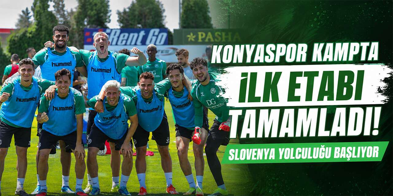 Konyaspor kampta ilk etabı tamamladı! Slovenya yolculuğu başlıyor