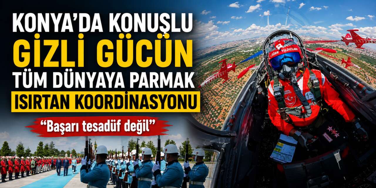 Konya ekibinin planı tıkır tıkır işledi, dünya izledi! Nefes kesen anın kokpit görüntüleri