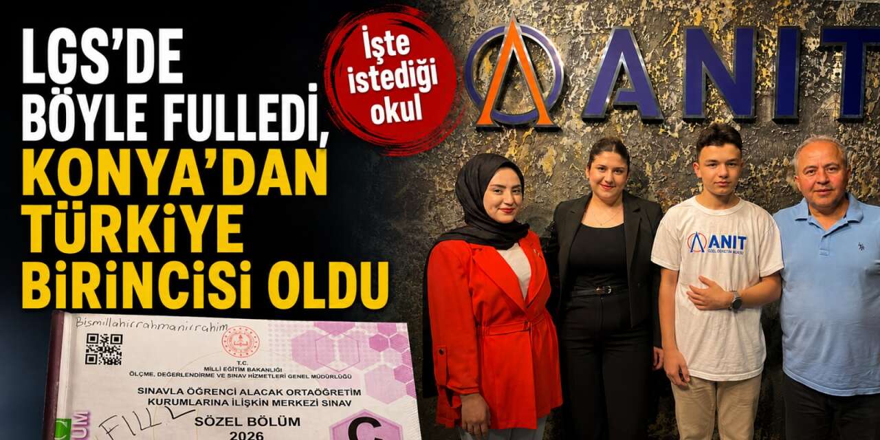 Konya’da LGS kitapçığına yazdığı gündem olmuştu! Tarık Mirza Türkiye birincisi