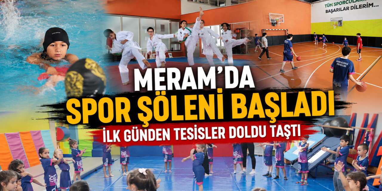 Çocuklar sahaya çıktı, aileler tribündeki yerini aldı! Konya’da spor şöleni