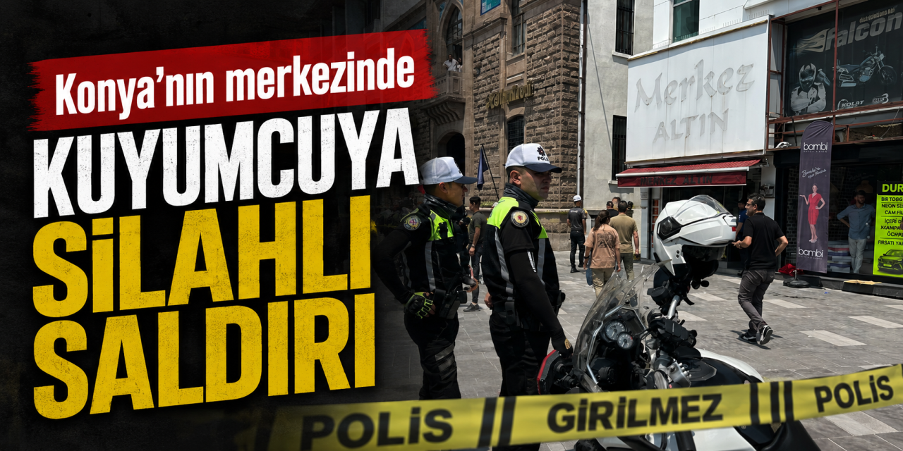 Konya'nın merkezindeki cami yakınında silahlı saldırı! Bir kişi vuruldu