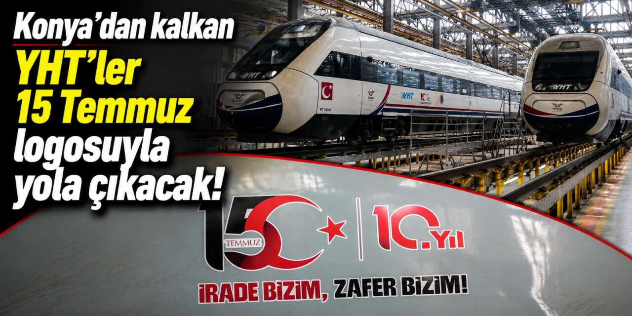 Konya YHT’leri özel tasarımla raylarda! 2 ay boyunca böyle sefer yapacak