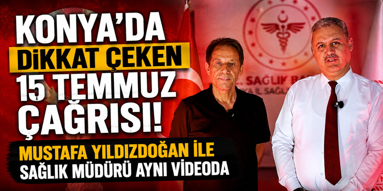 Konya'da anlamlı düet! Mustafa Yıldızdoğan ve Sağlık Müdürü Yusuf Yavuz yaptı