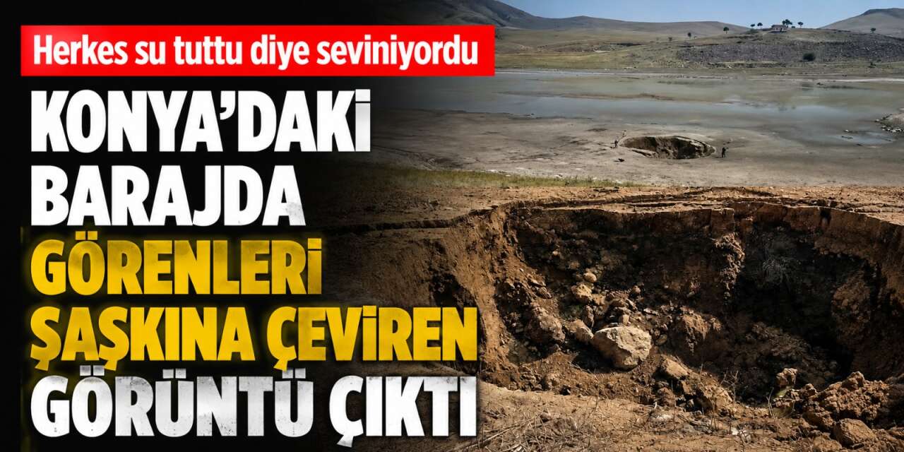Konya'da iki ilçe arasındaki baraj çöktü