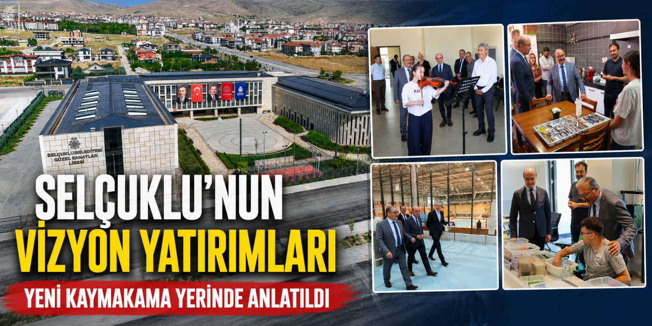 Konya’nın yeni kaymakamı belediye yatırımlarına hayran kaldı