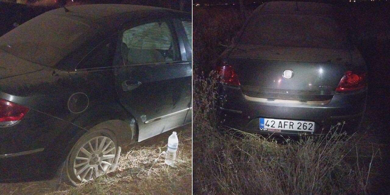 Konya yolunda otomobil boş araziye uçtu! 3 kişi yaralandı